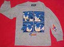 4 Sonic Portrait Expressions on a Long Sleeve
