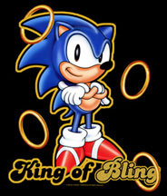 King of Bling Sonic Rings Shirt