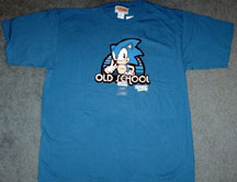 Old School Blue Pointing Sonic Shirt