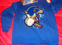 Punch Splash Sonic X Blue Kid Shirt