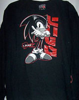 Long Sleeve Red Sonic Name Variant Shirt