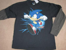 Teen Version Long Sleeve Run Sonic Shirt