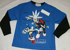 Silver Shadow Sonic Jump Kids Thermal Shirt