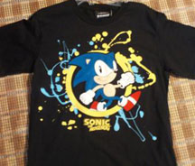 Paint Spatter Sonic Classic Style Ring Tee
