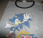 Weathered-style Sonic 15th Anniversary Shirt