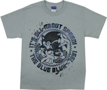 All about speed blue blur shirt
