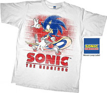 Grunge Skate Jump Sonic Shirt