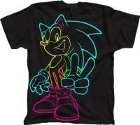 Neon Colors Outline Sonic
