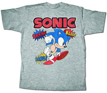 Sound Effects Gray Mens Sonic Shirt
