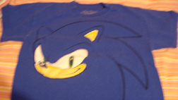 Walmart Sonic Blue Face Shirt