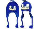 2 Similar Sonic Dangle Cord Winter Caps