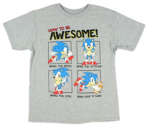 How to Be Awesome Classic Style Sonic Tee