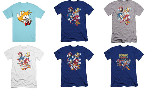 6 Different Sonic Mania Tees Photo