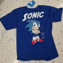 Party City Sonic Name Tee Blue