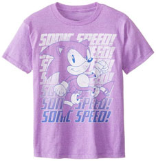 Sonic Speed Lavender Words Shirt