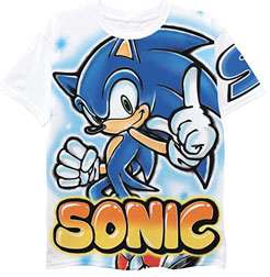 Freeze Tees Airbrush-look Sonic Shirt