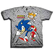 Gray Spatter Sonic Tails Knuckles Tee