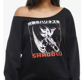 Off Shoulder Shadow Sumi E Tee