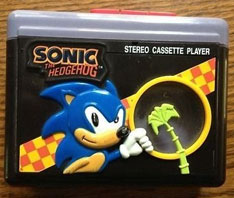 Sonic Themed Cassette Tape Player