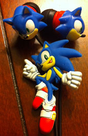 Sonic 3D shapes earbud close up