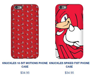 2 Knuckles Iphone Cases Sega Shop Red