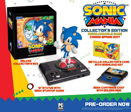 Sonic Mania Collectors Edition Pre Order Bonus Pack