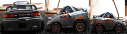 Sonic theme Race Car Turn Arounds