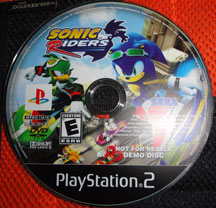 Sonic Riders PS2 Demo Disk