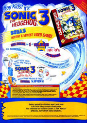 Mc Donalds Sonic 3 Ad Page