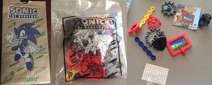 Subway Meal Bag & Toy Pack Sonic