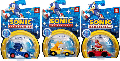Die Cast Sonic Figure Cars