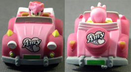 Mini Racer Amy Pink Car Front Back