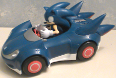 Sonic in his racer