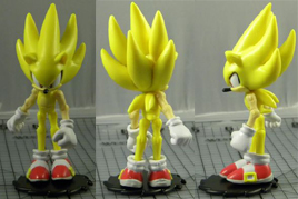 Super Sonic 3.5 action figure turn around