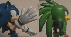 Sonic Glove & Jet feather detail