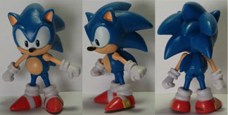 3.75 size classic style Sonic figure turn arounds