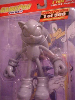 Unpainted prototype bendy Game Pro Sonic figure