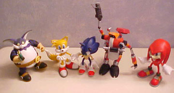 Complete first line small figures photo Big Tails Sonic E102 Knuckles