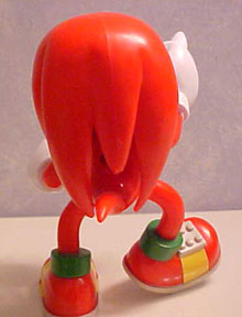Giant Knuckles Talking Toy Island Figure Back Photo