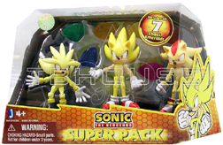 3 Super Hedgehogs Chaos Emerald Pack