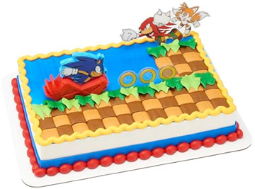 Deco Pack Sonic Cake Decor Set