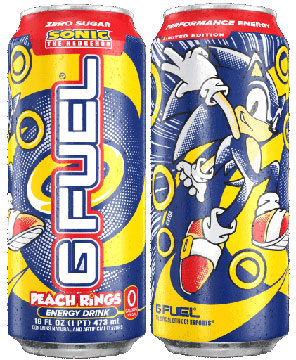 G Fuel Sonic Peach Canned Energy Drink