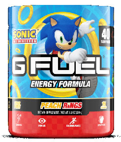 G-Fuel Energy Formula Sonic Peach Powder Jar