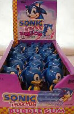 Sonic Hedgehog Shaped Bubble Gum Display Box