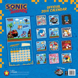 2014 Sonic Calendar Back