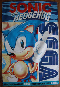 Ages Sega Sonic 1 Poster