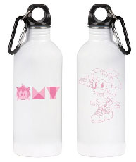 Amy Only White Water Bottle Metal