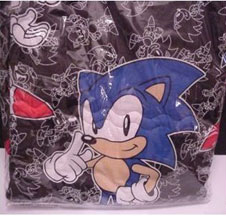 Sonic comforter blanket close up photo