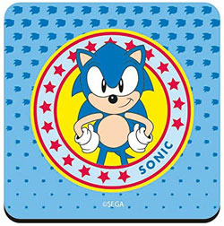 Single Square Coaster Classic Style Sonic