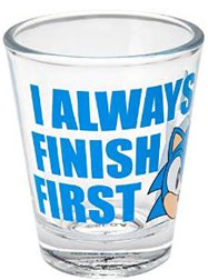 I always finish first shot glass